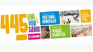Agenda de actividades por los 445 años de la ciudad