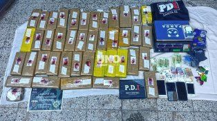 La PDI secuestró más de 38 kilos de marihuana y detuvo a dos personas en un allanamiento en barrio Belgrano.