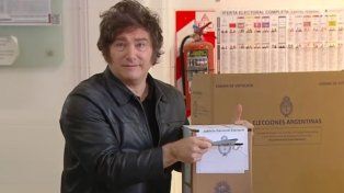Voto Javier Milei