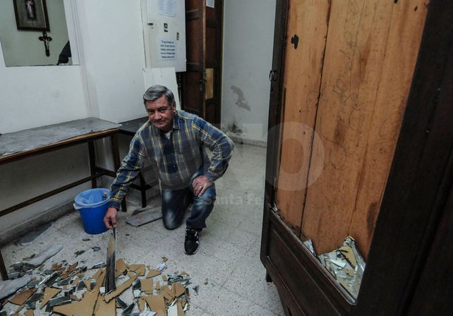 Es el séptimo robo en dos años que sufre la iglesia. Foto: Mauricio Centurión