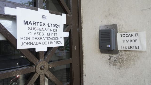 Si clases en la Escuela Juan Pestalozzi, de Mendoza al 3900.