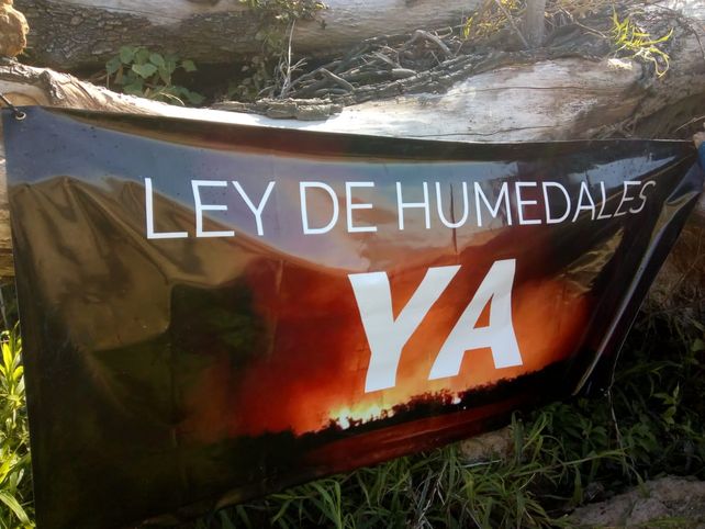 En el río con un abrazo al Curupí  y en la costa, reclamaron este domingo por los incendios