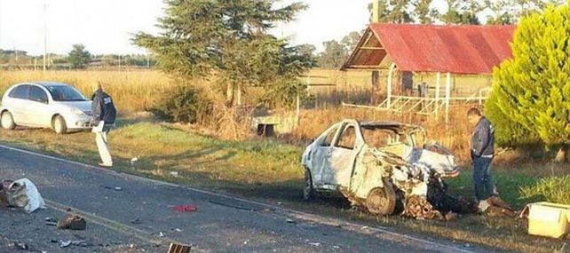 La colisión se produjo pasadas las 5 de la mañana en la ruta 1001.
