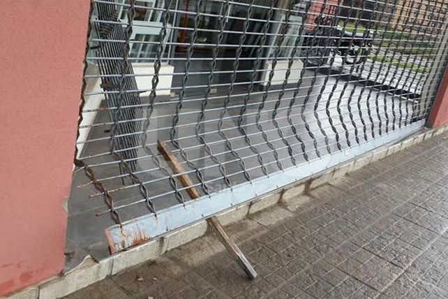 Forzaron la cortina metálica y robaron mercadería por un valor de $100.000