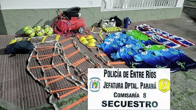 Robaron equipamiento deportivo en una escuela en Paraná.