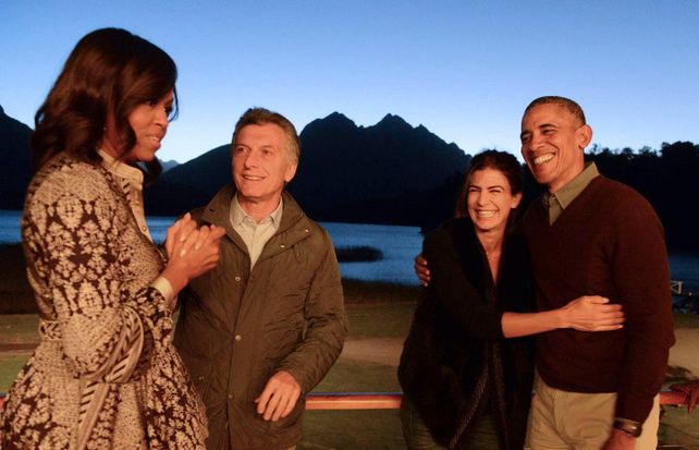 El presidente estadounidense elogió a Bariloche y también se mostró tomando mate.
