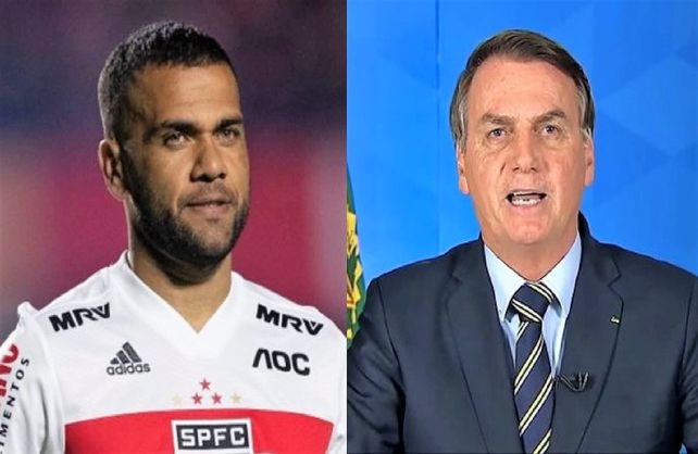 Dani Alves cruz&oacute; a Bolsonaro por el coronavirus.
