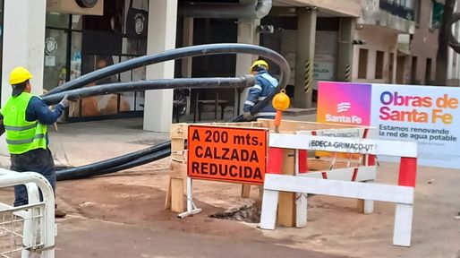 Comenzó la segunda etapa de renovación de redes de agua potable en el centro rosarino