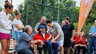 Eduardo Tello y un reconocimiento por lo realizado en el tenis de Entre Ríos.
