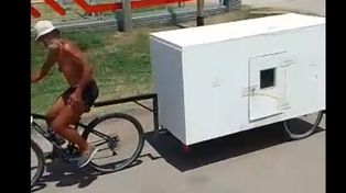 Vallejos contó que la gente lo ayudó a lo largo de la travesía que duró cerca de un mes. (Imagen de video)