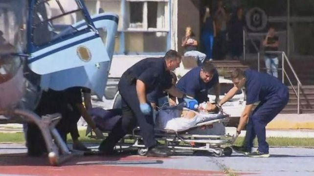 Trasladaron en helicóptero a uno de los policías heridos en el tiroteo de Avellaneda