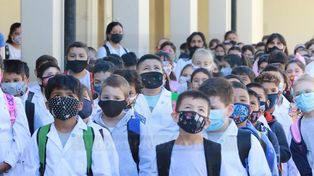 El barbijo ya no será obligatorio en aulas