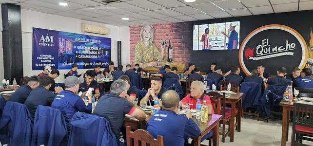 Central Córdoba almorzó en Rosario y ya partió a San Nicolás con toda la ilusión a cuesta