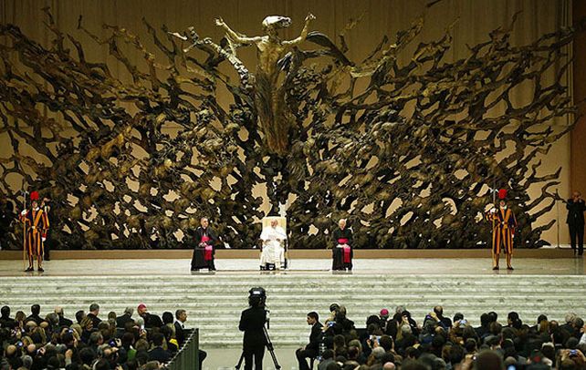 Único. Jorge Bergoglio estableció una cálida y singular comunicación con enviados de medios de todo el mundo.