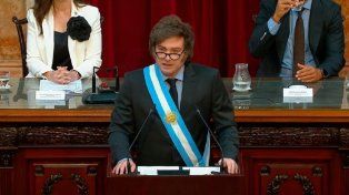 Javier Milei brindó un encendido discurso ante la Asamblea Legislativa.&nbsp;