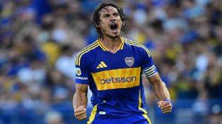 Edinson Cavani convirtió un gol en la victoria de Boca Juniors sobre Huracán