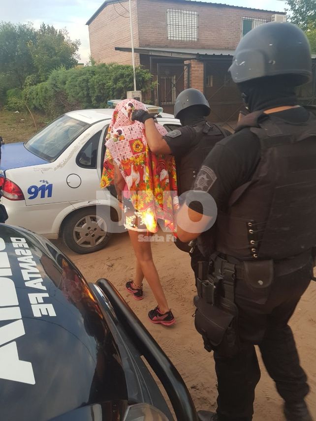 Durante el allanamiento