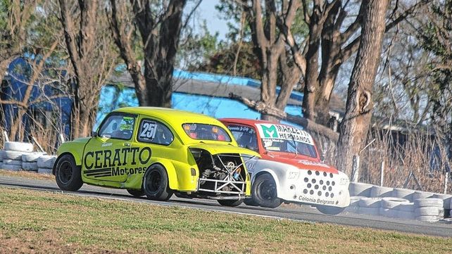 Debut y triunfo consiguió el santafesino Lucas Canteli en los Fiat 600 que corrió en Rafaela.