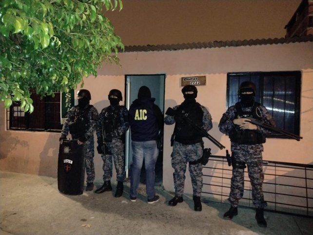 Lugar donde se realizó el allanamiento.