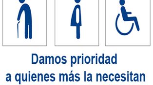Por ley en la provincia, embarazadas, discapacitados y personas de la tercera edad, tendrán prioridad de atención