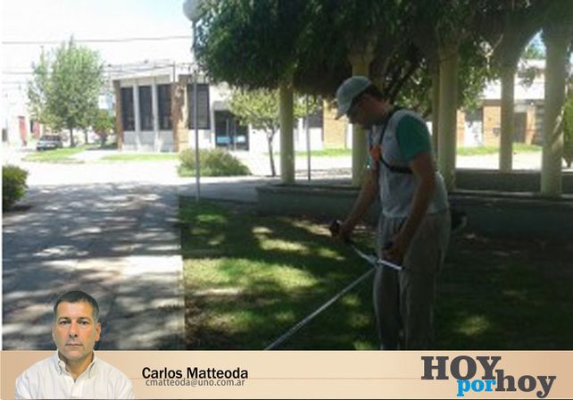 Si el intendente corta el pasto ¿qué hace el placero?