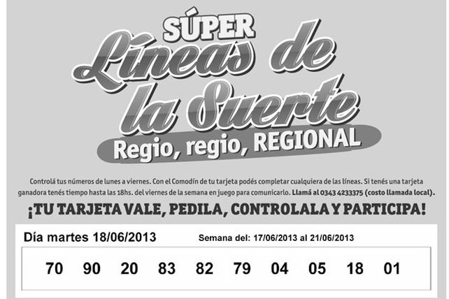 Seguí jugando con las Súper Líneas de las Suerte