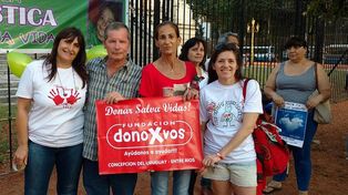 Solidaridad. Dono x vos junto a Juan Carr, difundiendo su mensaje para salvar vidas. 