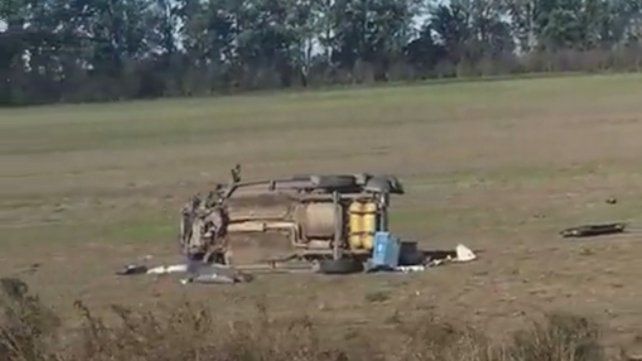 Chocó en la ruta 18 y fue llevada al Heca en helicóptero sanitario: está grave