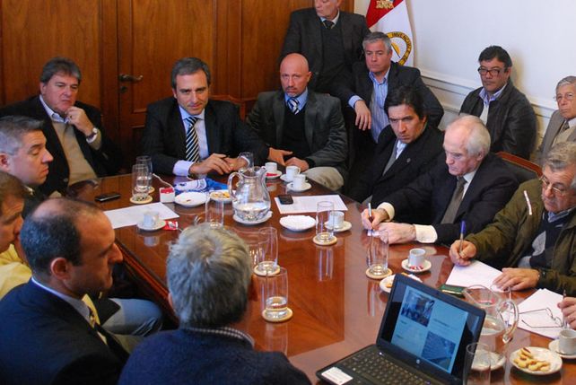 Encuentro. Los dirigentes y las entidades productivas