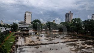 Acampe simbólico en el Parque Alberdi contra la construcción de cocheras