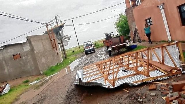 Graves daños causó el temporal lluvia y viento en Seguí
