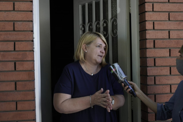 Gabriela, la hija de Francisco, el hombre de 84 años asaltado este martes en Italia y Juan Canals. 