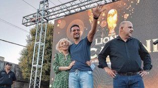 Lionel Scaloni fue reconocido en Pujato.
