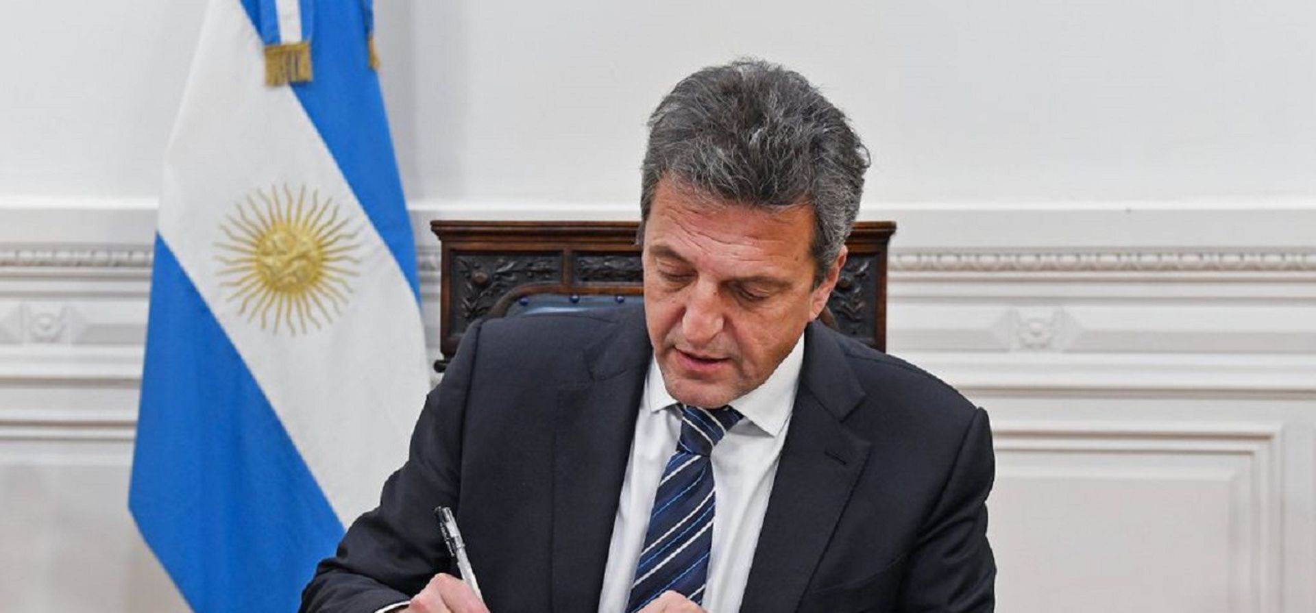 Sergio Massa exprime el recurso más valioso