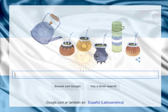 Google cambió el Mundial por la independencia argentina