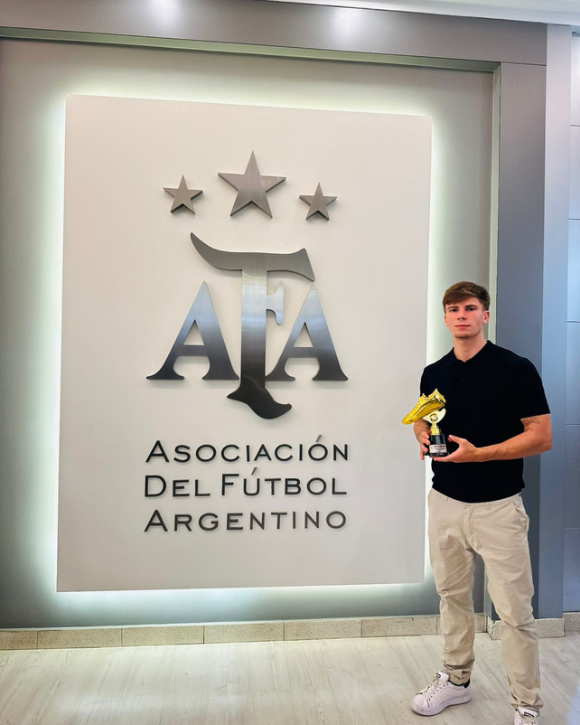El rosarino Alejo Funes fue el goleador de la 4ª de AFA de Juveniles B.