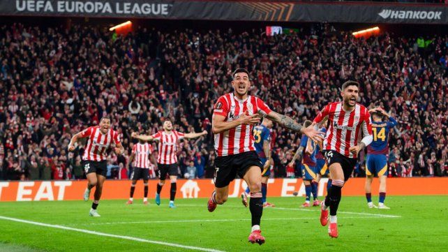Europa League: Athletic Bilbao eliminó a la Roma de los argentinos y pasó a los cuartos de final