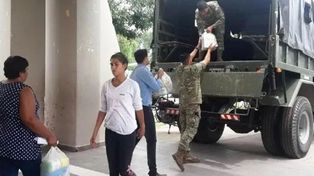 Relevan la situación de familias que fueron evacuadas