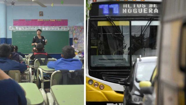 Cómo será el dictado de clases y el funcionamiento del transporte de pasajeros en Santa Fe en la jornada del paro