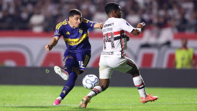 Boca y San Pablo se enfrentan en Brasil por la Copa Sudamericana.