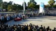 macri preside el acto por el dia de la bandera que empezo puntual en el monumento