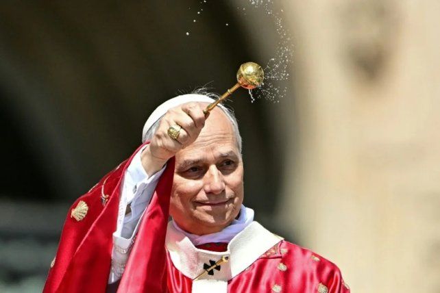 El Papa León XIV durante la Santa Misa de Pentecostés. (Foto: Redes)