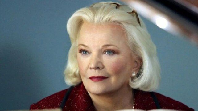La actriz Gena Rowlands que interpretó a la versión mayor de Allie