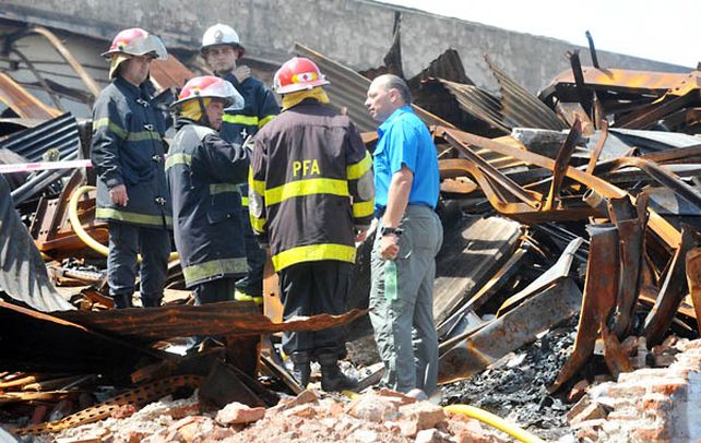 La tragedia de barracas. El secretario Sergio Berni en Iron Mountain.