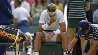 Nadal se retiró de Wimbledon por una lesión