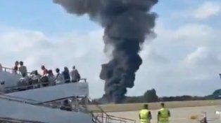 Se estrelló un avión de pequeño porte en un aeropuerto de Londres