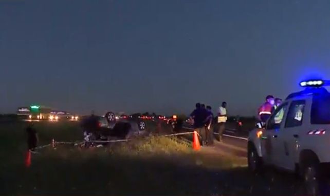 Un hombre murió tras volcar en la autopista a Córdoba, a la altura de Funes