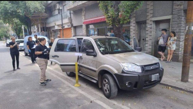 El auto Ford Eco Sport que conducía &nbsp;Miguel Majlin