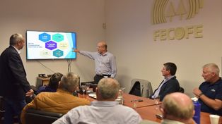 Cooperativas. El secretario Contiagiani expuso las bases de su plan en la sede de Fecofe.