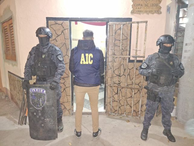 La casa de zona sur donde fue detenido el extorsionador